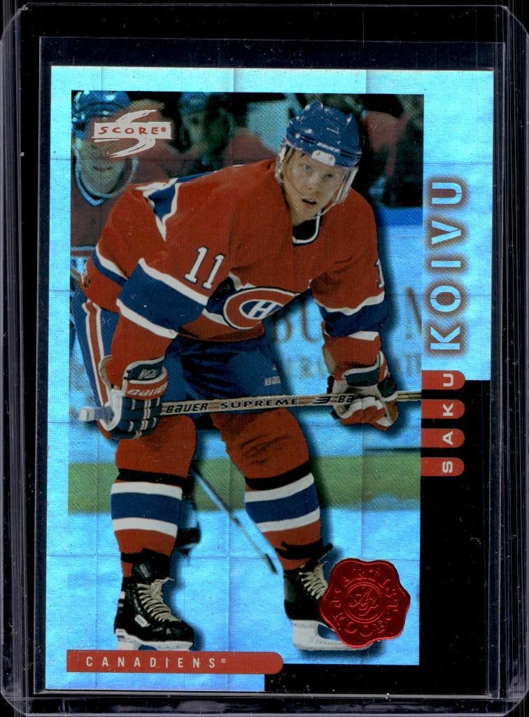 SAKU KOIVU 1997-98 SCORE ARTIST PROOF PARALLEL SSP: ONE OF THE ORIGINAL CASE HIT INSERTS. NEAR MINT OR BETTER CONDITION