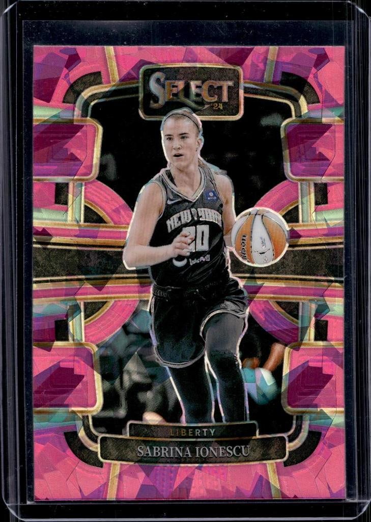 SABRINA IONESCU 2024 PANINI SELECT WNBA PINK ICE PRIZM: NEAR MINT OR BETTER CONDITION