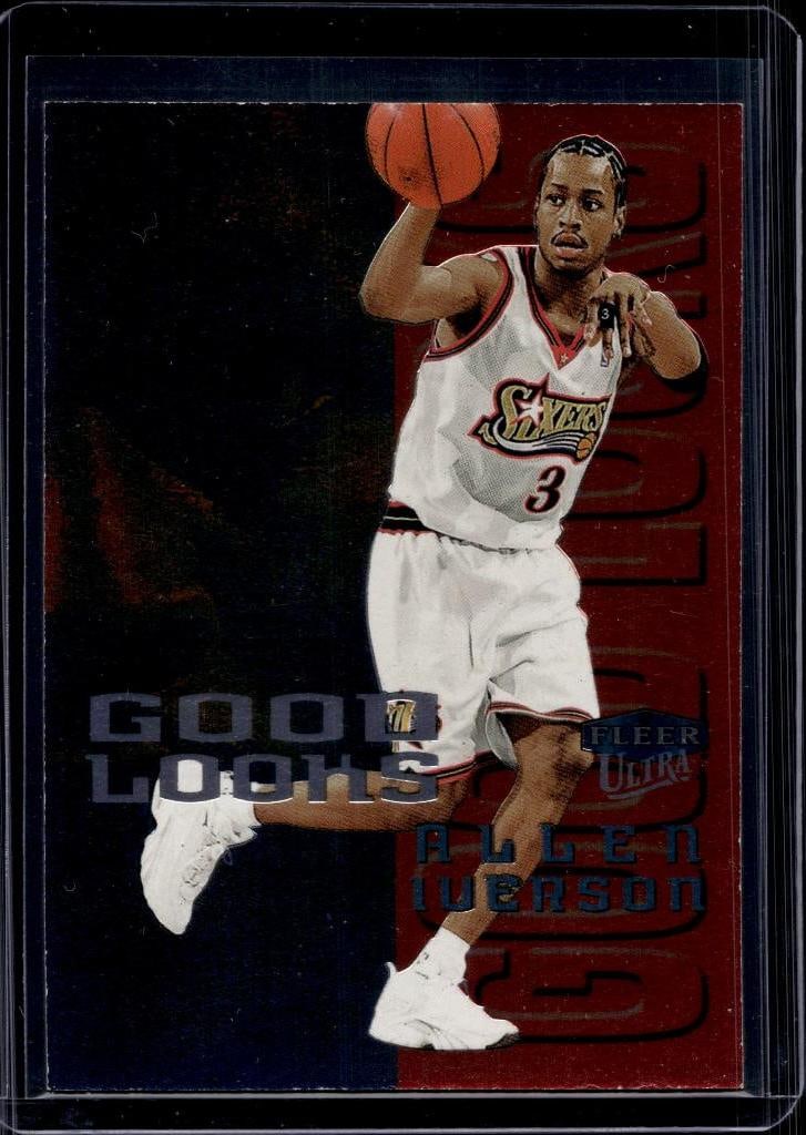 ALLEN IVERSON 1999-00 FLEER ULTRA GOOD LOOKS INSERT: NEAR MINT OR BETTER CONDITION