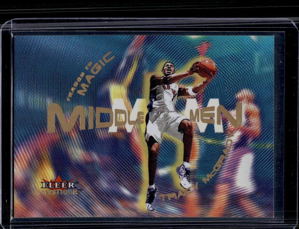 TRACY MCGRADY 2000-01 FLEER MYSTIQUE MIDDLE MEN INSERT: NEAR MINT OR BETTER CONDITION