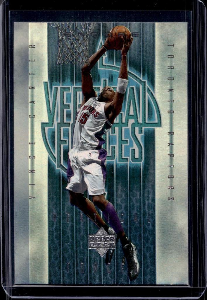 VINCE CARTER 2001-02 UPPER DECK VERTICAL FORCES INSERT: NEAR MINT OR BETTER CONDITION