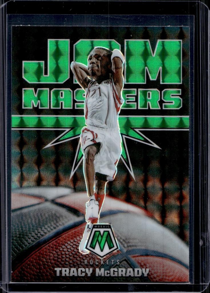 TRACY MCGRADY 2021-22 PANINI MOSAIC JAM MASTERS GREEN PRIZM: NEAR MINT OR BETTER CONDITION