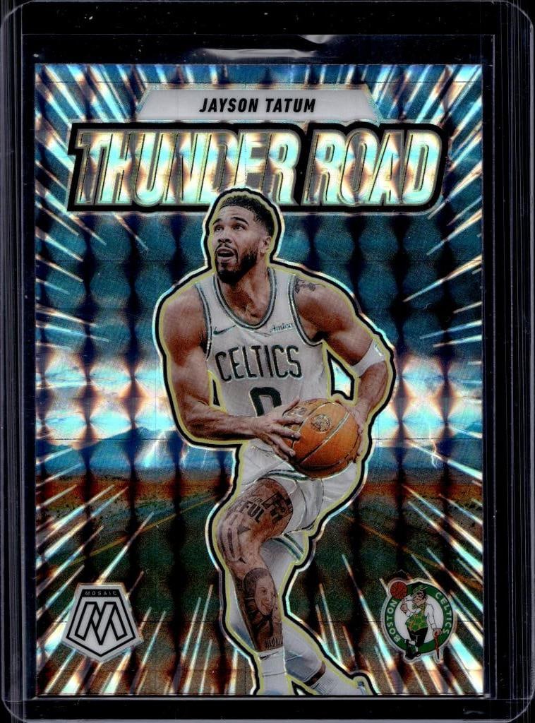 JAYSON TATUM 2024-25 PANINI MOSAIC THUNDER ROAD SILVER PRIZM: NEAR MINT OR BETTER CONDITION