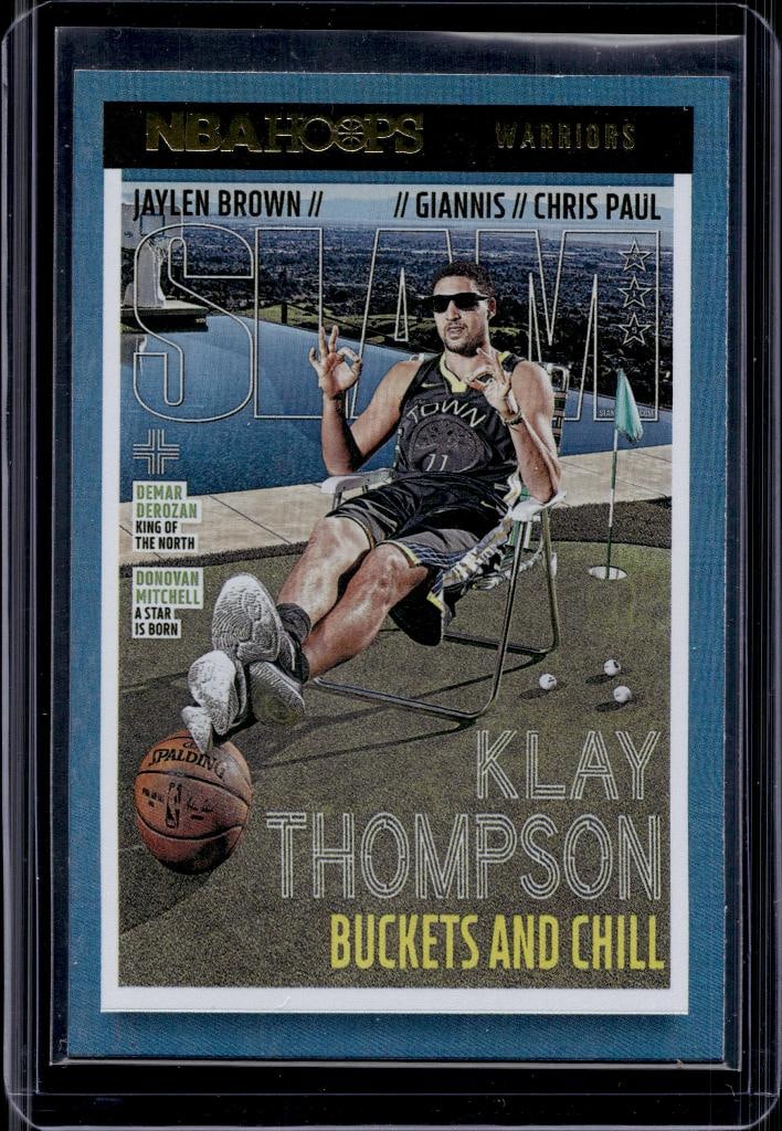 KLAY THOMPSON 2021-22 HOOPSSLAM MAGAZINE HOLO INSERT SP: NEAR MINT OR BETTER CONDITION