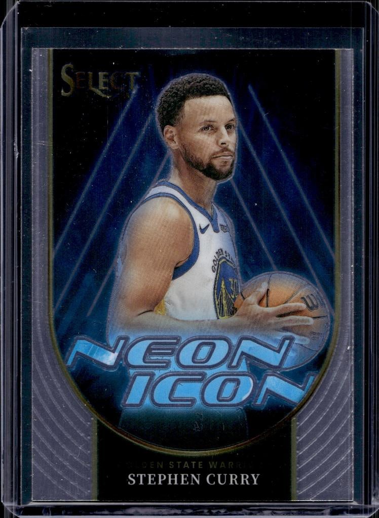 STEPHEN CURRY 2023-24 PANINI SELECT NEON ICON INSERT: NEAR MINT OR BETTER CONDITION