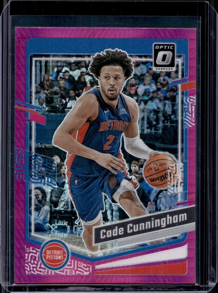 CADE CUNNINGHAM 2023-24 PANINI OPTIC HYPER PINK PRIZM (1 of 1)