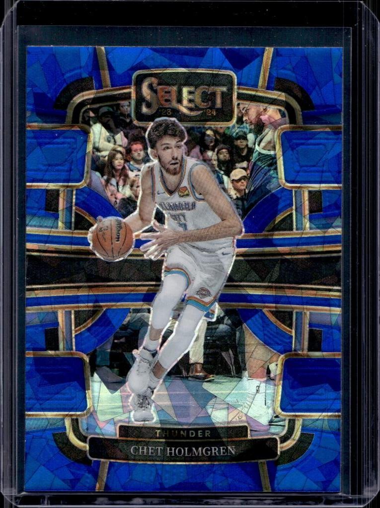 CHET HOLMGREN 2023-24 PANINI SELECT BLUE ICE PRIZM: NEAR MINT OR BETTER CONDITION