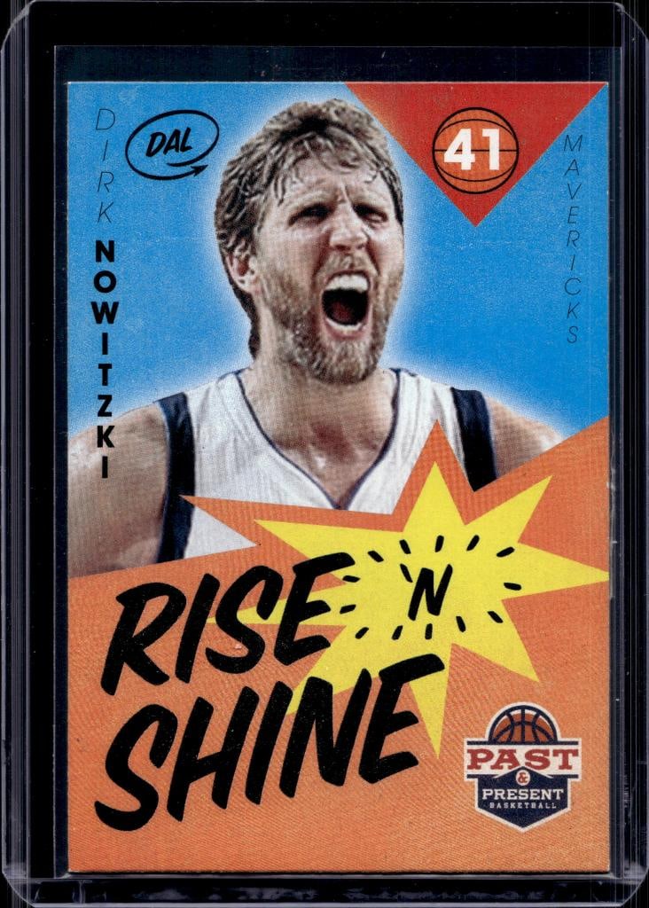 DIRK NOWITZKI 2012-13 PANINI PAST AND PRESENT RISE N SHINE INSERT: NEAR MINT OR BETTER CONDITION