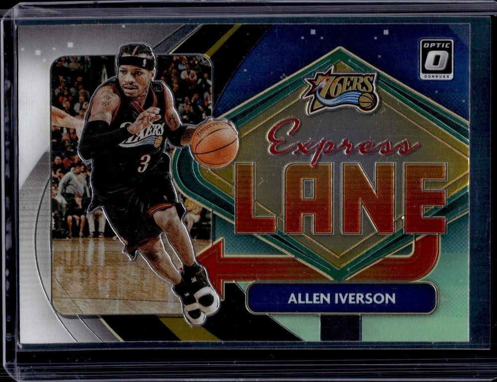ALLEN IVERSON 2020-21 PANINI OPTIC EXPRESS LANE INSERT (1 of 1)