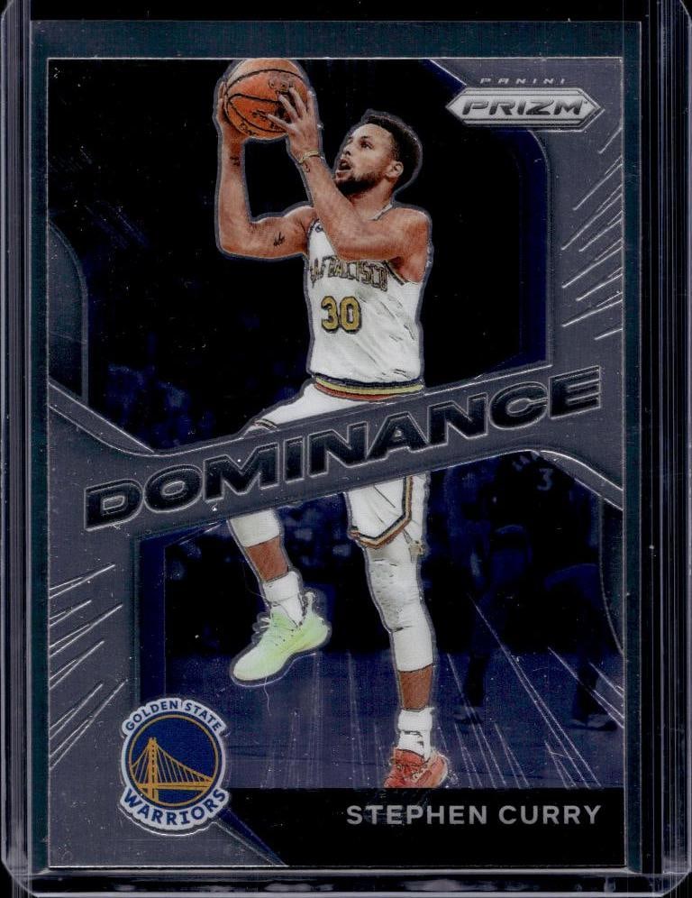 STEPHEN CURRY 2020-21 PANINI PRIZM DOMINANCE INSERT: NEAR MINT OR BETTER CONDITION