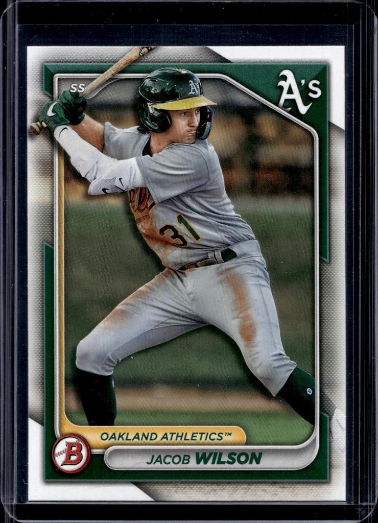 JACOB WILSON 2024 BOWMAN DRAFT ROOKIE CARD: NEAR MINT OR BETTER CONDITION