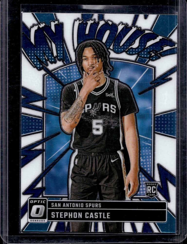 STEPHON CASTLE 2024-25 PANINI OPTIC MY HOUSE ROOKIE CARD (1 of 1)