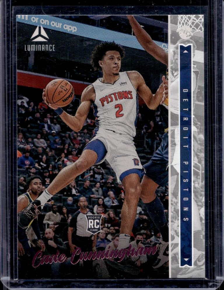 CADE CUNNINGHAM 2021-22 PANINI LUMINANCE PINK FOIL ROOKIE CARD (1 of 1)