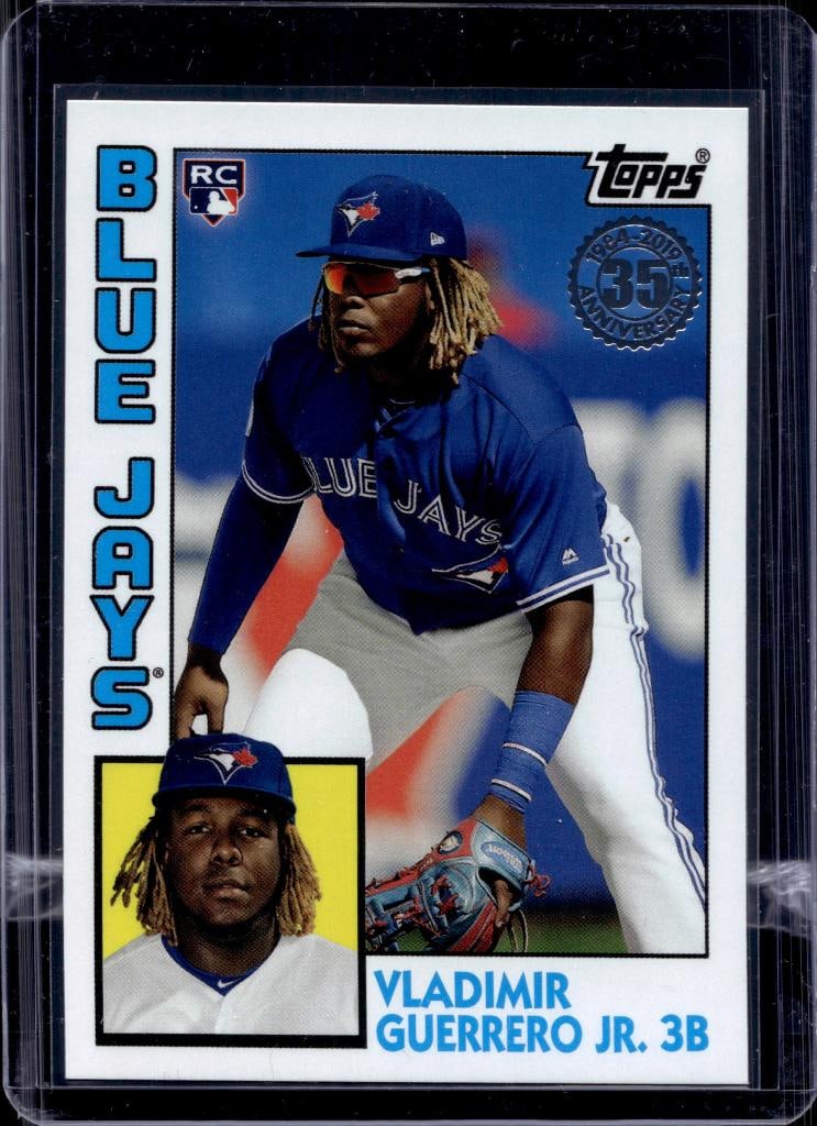 VLADIMIR GUERRERO JR 2019 TOPPS 1984 RETRO ROOKIE CARD: NEAR MINT OR BETTER CONDITION