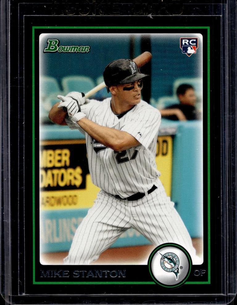MIKE STANTON 2010 BOWMAN ROOKIE CARD: NEAR MINT OR BETTER CONDITION