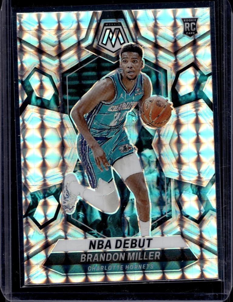 BRANDON MILLER 2023-24 PANINI MOSAIC SILVER PRIZM ROOKIE CARD (1 of 1)