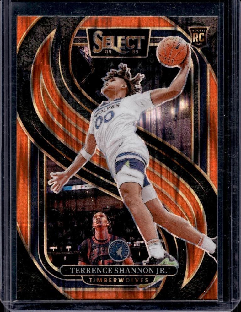 TERRENCE SHANNON JR 2024-25 PANINI SELECT ORANGE FLASH PRIZM ROOKIE CARD: NEAR MINT OR BETTER CONDITION