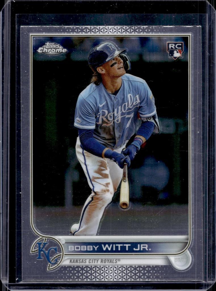 BOBBY WITT JR 2022 TOPPS CHROME ROOKIE CARD: NEAR MINT OR BETTER CONDITION