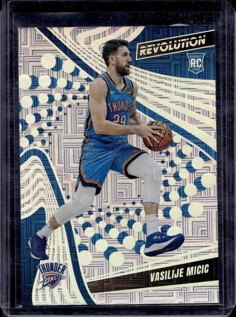 VASILIJE MICIC 2023-24 PANINI REVOLUTION LEVELS PARALLE ROOKIE CARD SP: 12/35. NEAR MINT OR BETTER CONDITION