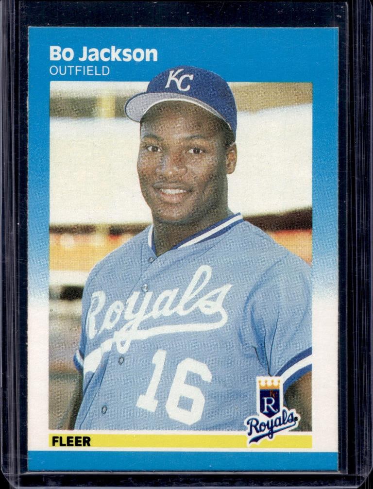 BO JACKSON 1987 FLEER ROOKIE CARD: NEAR MINT OR BETTER CONDITION