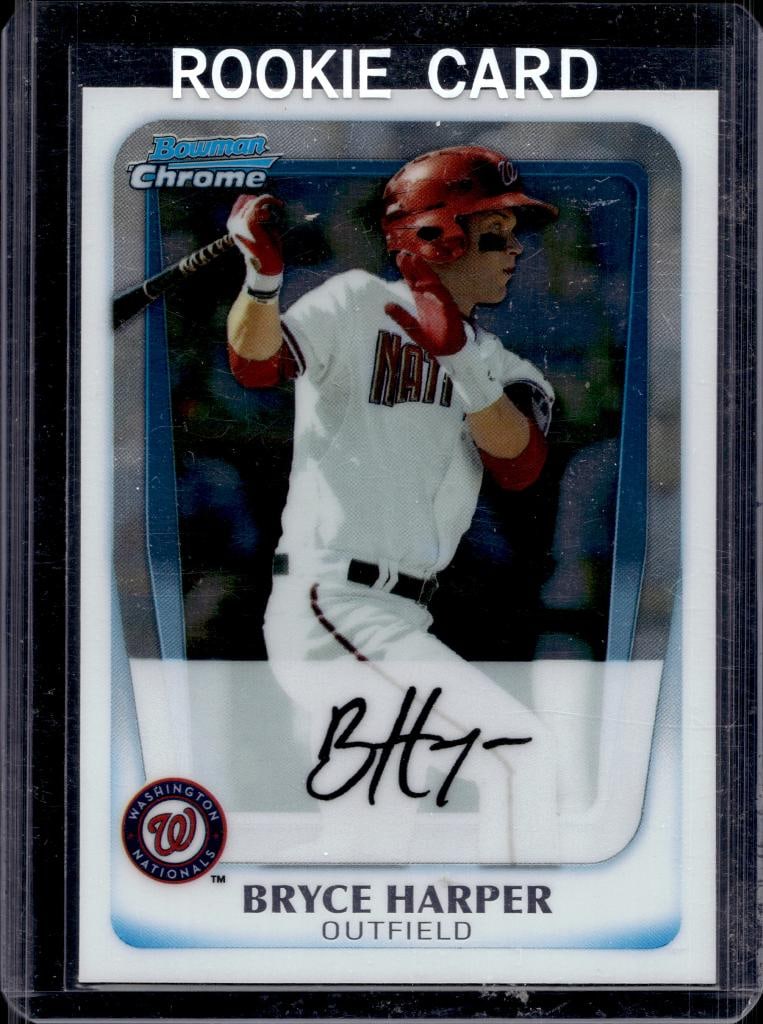 BRYCE HARPER 2011 BOWMAN CHROME DRAFT ROOKIE CARD (1 of 1)