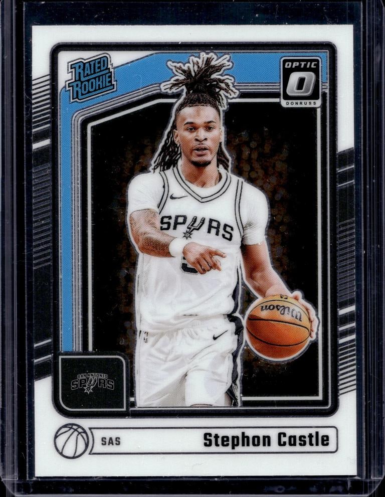 STEPHON CASTLE 2024-25 PANINI OPTIC ROOKIE CARD (1 of 1)
