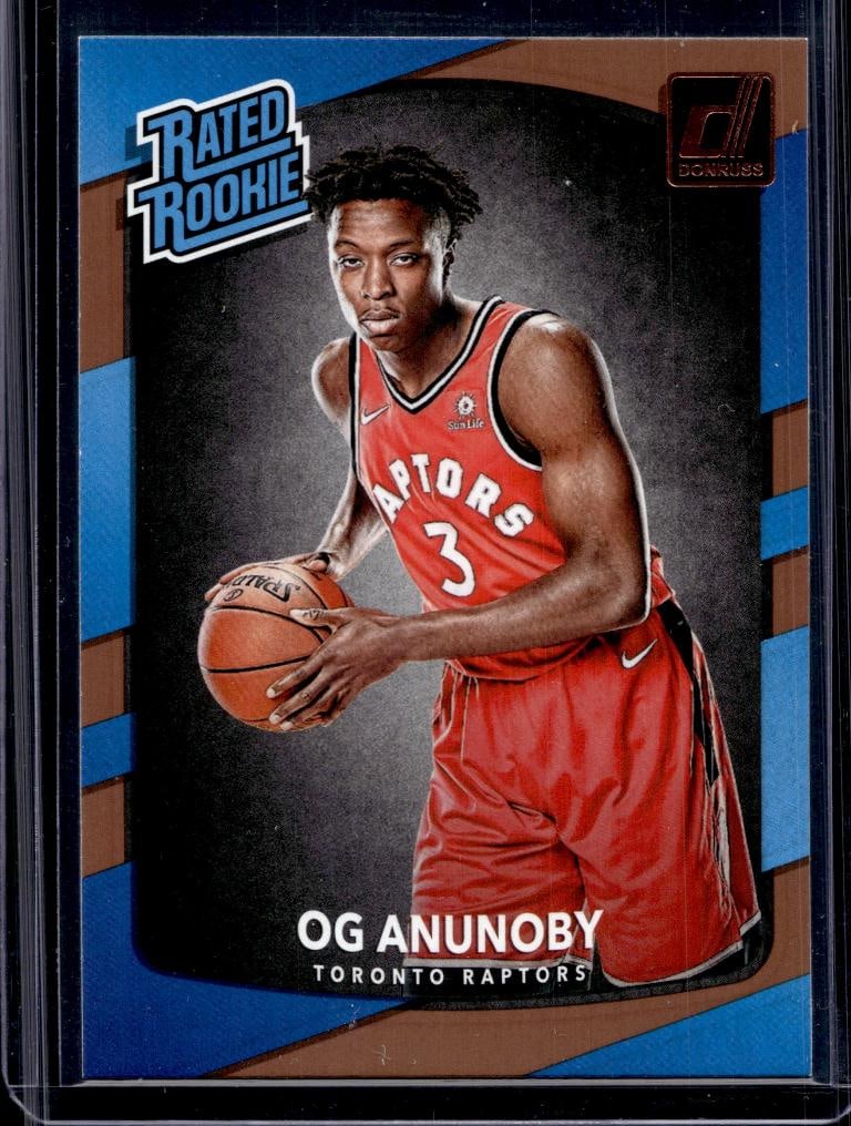 OG ANUNOBY 2017-18 DONRUSS ROOKIE CARD: NEAR MINT OR BETTER CONDITION