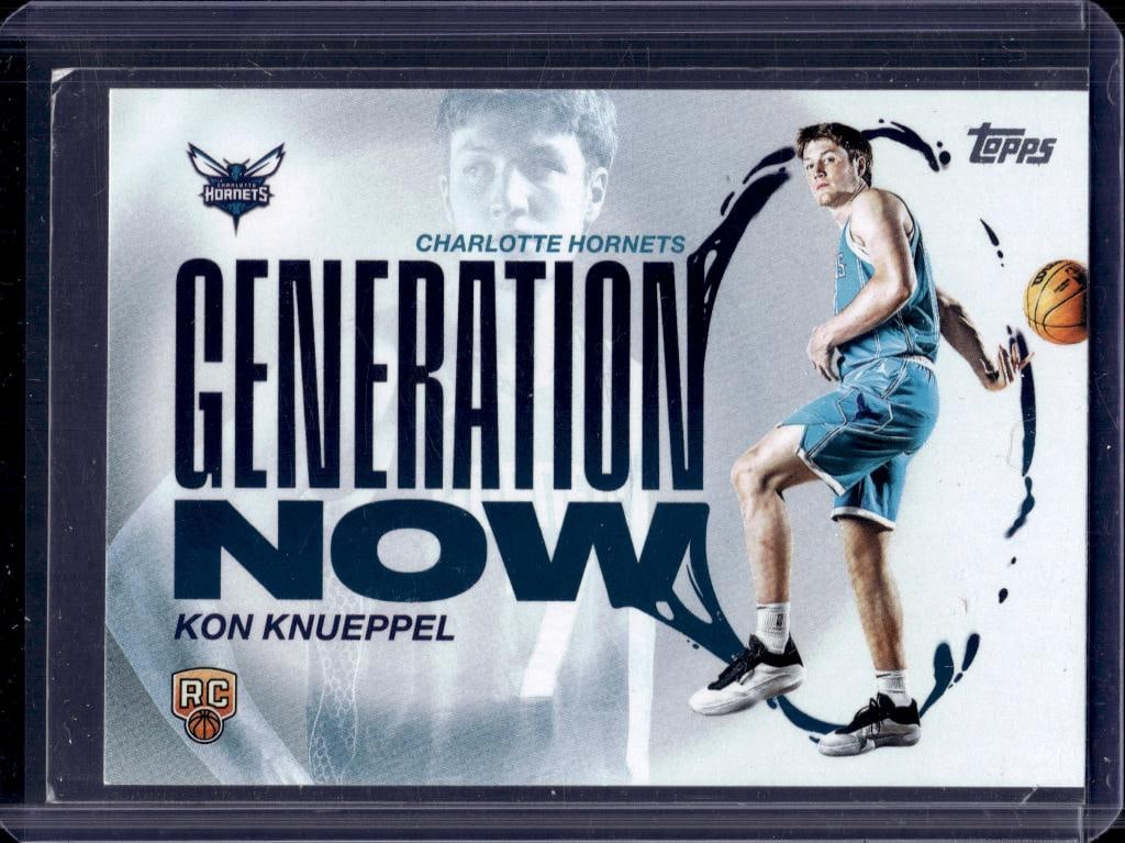 KON KNUEPPEL 2025-26 TOPPS GENERATION NOW ROOKIE CARD: NEAR MINT OR BETTER CONDITION