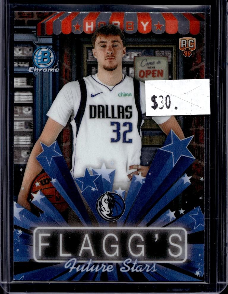 COOPER FLAGG 2025-26 TOPPS CHROME HOBBY STARS ROOKIE CARD: NEAR MINT OR BETTER CONDITION