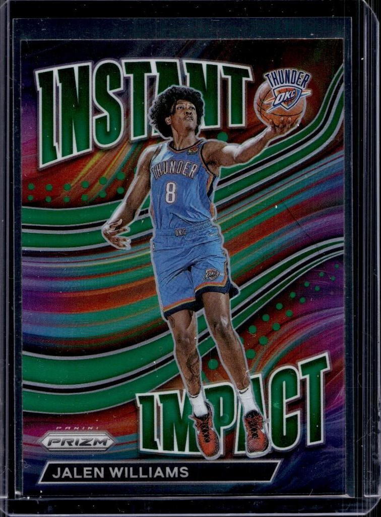 JALEN WILLIAMS 2022-23 PANINI PRIZM INSTANT IMPACT GREEN PRIZM ROOKIE CARD: NEAR MINT OR BETTER CONDITION