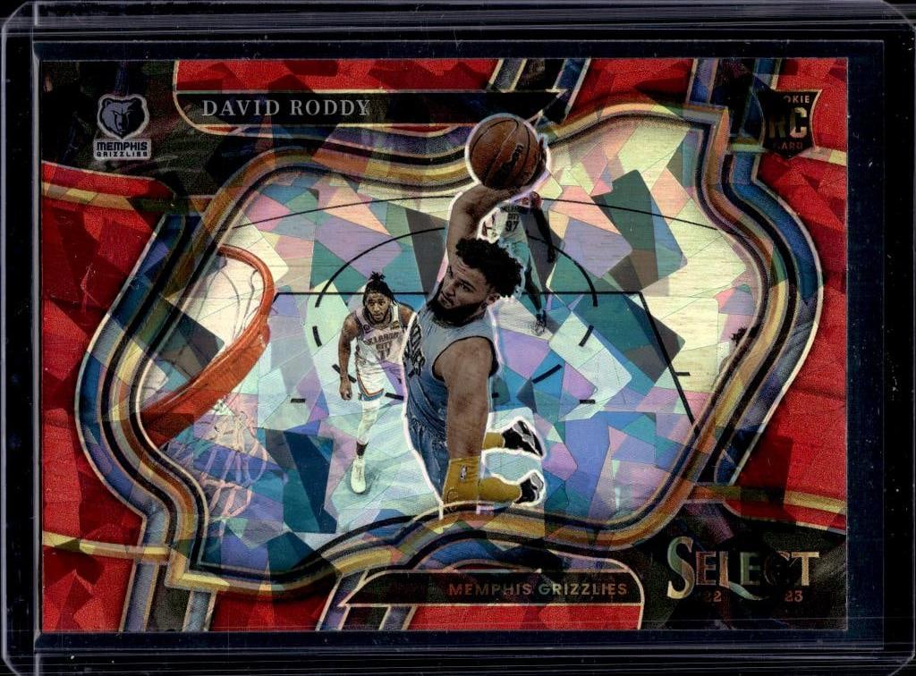 DAVID RODDY 2022-23 PANINI SELECT COURTSIDE RED ICE PRIZM ROOKIE CARD: NEAR MINT OR BETTER CONDITION