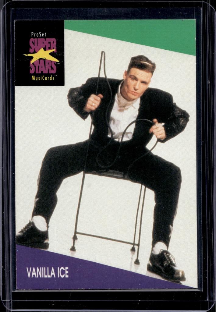 VANILLA ICE 1990 PRO SET SUPER STARS ROOKIE CARD: NEAR MINT OR BETTER CONDITION