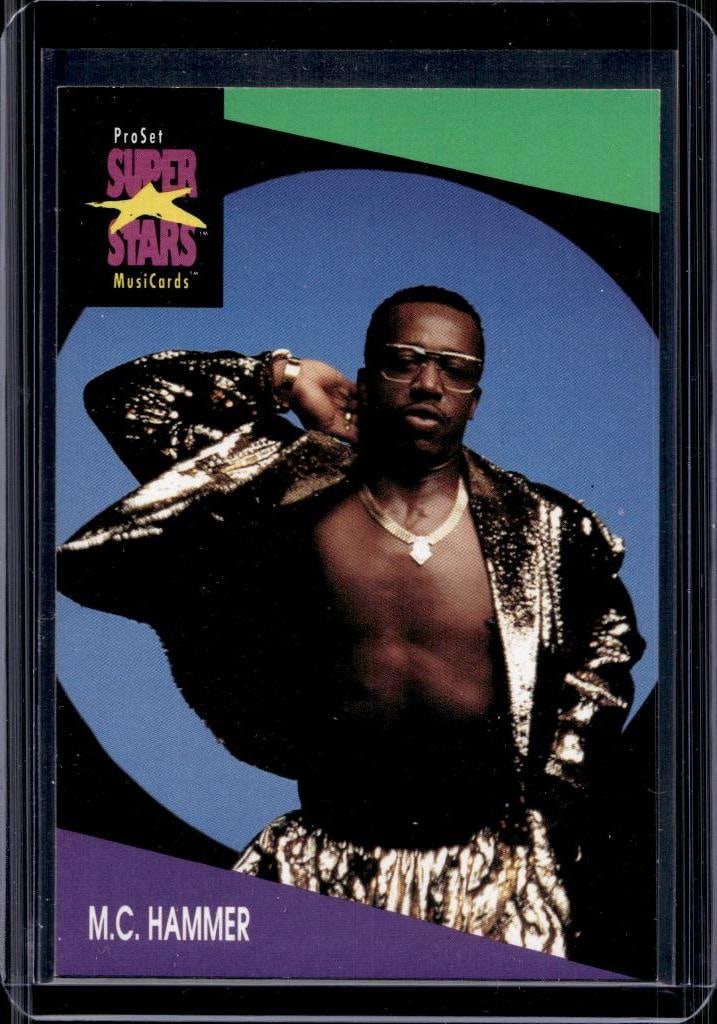 M.C. HAMMER 1990 PRO SET SUPER STARS ROOKIE CARD (1 of 1)