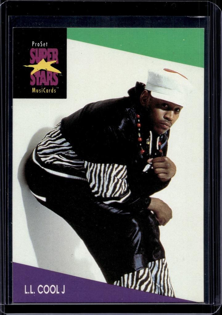 LL COOL J 1990 PRO SET SUPER STARS ROOKIE CARD: NEAR MINT OR BETTER CONDITION