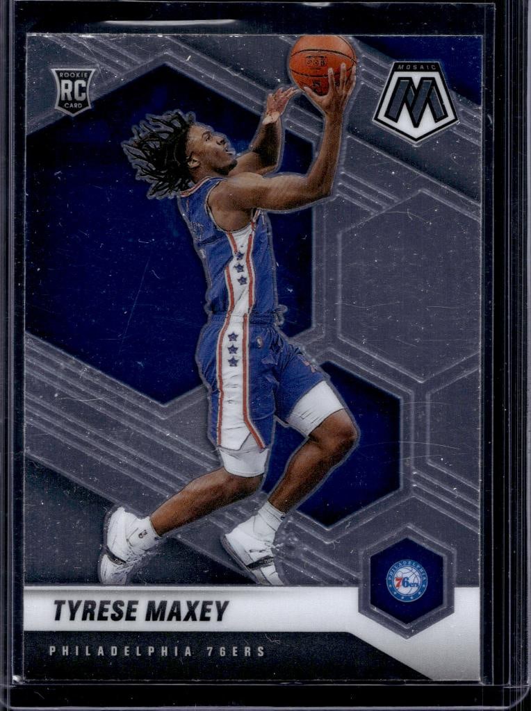 TYRESE MAXEY 2020-21 PANINI MOSAIC ROOKIE CARD: NEAR MINT OR BETTER CONDITION