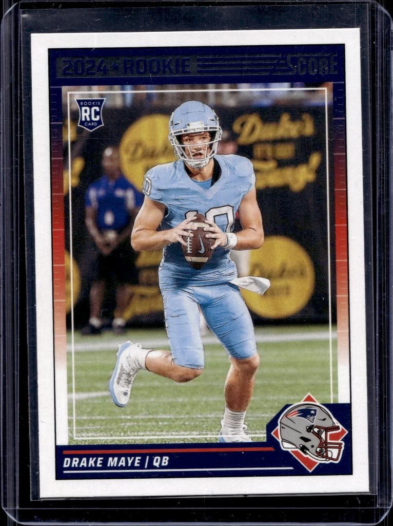 DRAKE MAYE 2024 SCORE ROOKIE CARD: NEAR MINT OR BETTER CONDITION