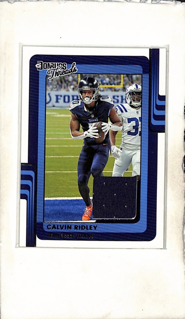 CALVIN RIDLEY 2025 DONRUSS GAME USED JERSEY CARD: NEAR MINT OR BETTER CONDITION