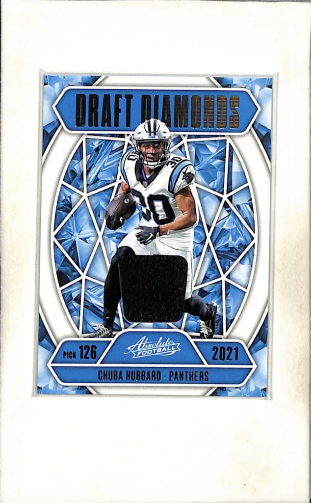 CHUVA HUBBARD 2025 PANINI ABSOLUTE GAME USED JERSEY CARD: NEAR MINT OR BETTER CONDITION