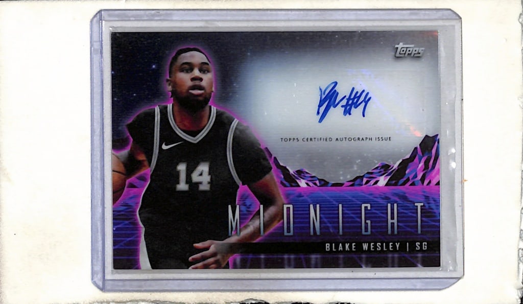 BLAKE WESLEY 2024 TOPPS MIDNIGHT REFRACTOR AUTOGRAPH CARD: NEAR MINT OR BETTER CONDITION