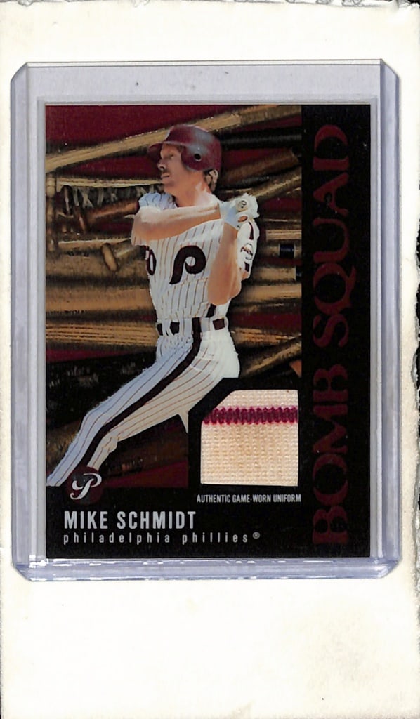 MIKE SCHMIDT 2003 TOPPS PRISTINE "DIRTY" GAME USED JERSEY CARD (1 of 1)