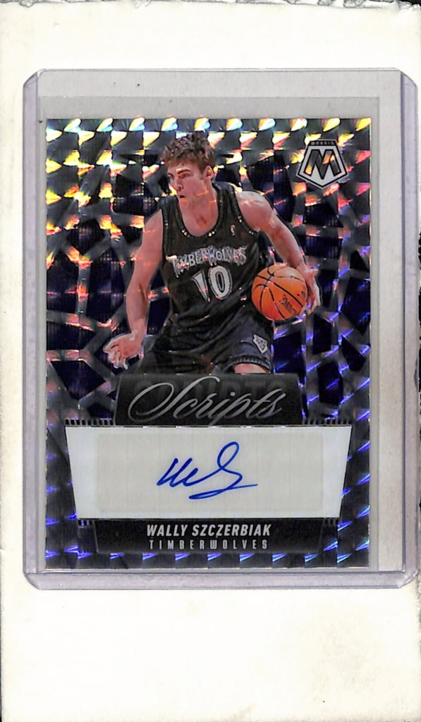 WALLY SZCERBIAK 2024-25 PANINI MOSAIC SILVER PRIZM AUTOGRAPH CARD: NEAR MINT OR BETTER CONDITION
