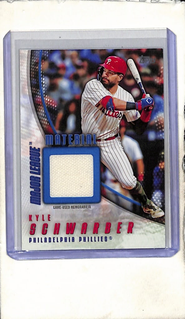 KYLE SCHWARBER 2025 TOPPS GAME USED JERSEY CARD: 149/150. NEAR MINT OR BETTER CONDITION