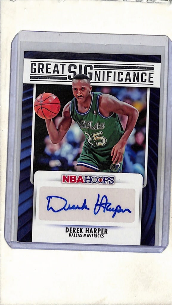 DEREK HARPER 2023-24 HOOPS AUTOGRAPH CARD: NEAR MINT OR BETTER CONDITION
