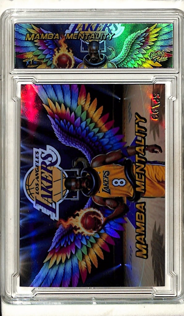 KOBE BRYANT MAMBA MENTALITY ANGEL WINGS 2026 SLABBED CUSTOM ART CARD: ONLY 99 MADE. NEAR MINT OR BETTER CONDITION