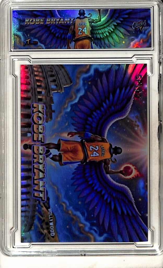KOBE BRYANT PURPLE ANGEL WINGS SLABBED CUSTOM ART CARD: ONLY 99 MADE. NEAR MINT OR BETTER CONDITION