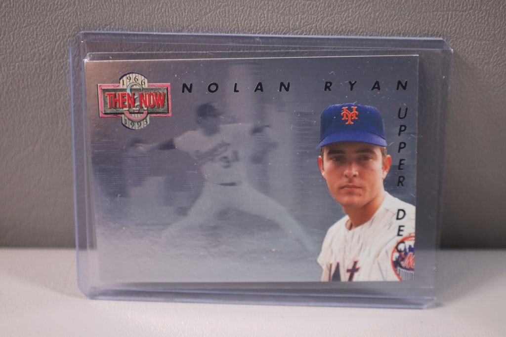 NOLAN RYAN CARD: A 1993 UPPER DECK HOLOGRAM NOLAN RYAN CARD. NEAR MINT OR BETTER CONDITION.