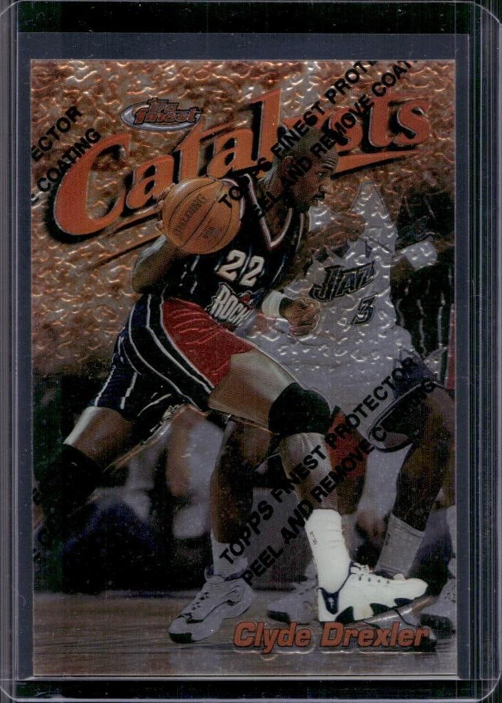CLYDE DREXLER 1997-98 FINEST BRONZE CATALYSTS: NEAR MINT OR BETTER CONDITION