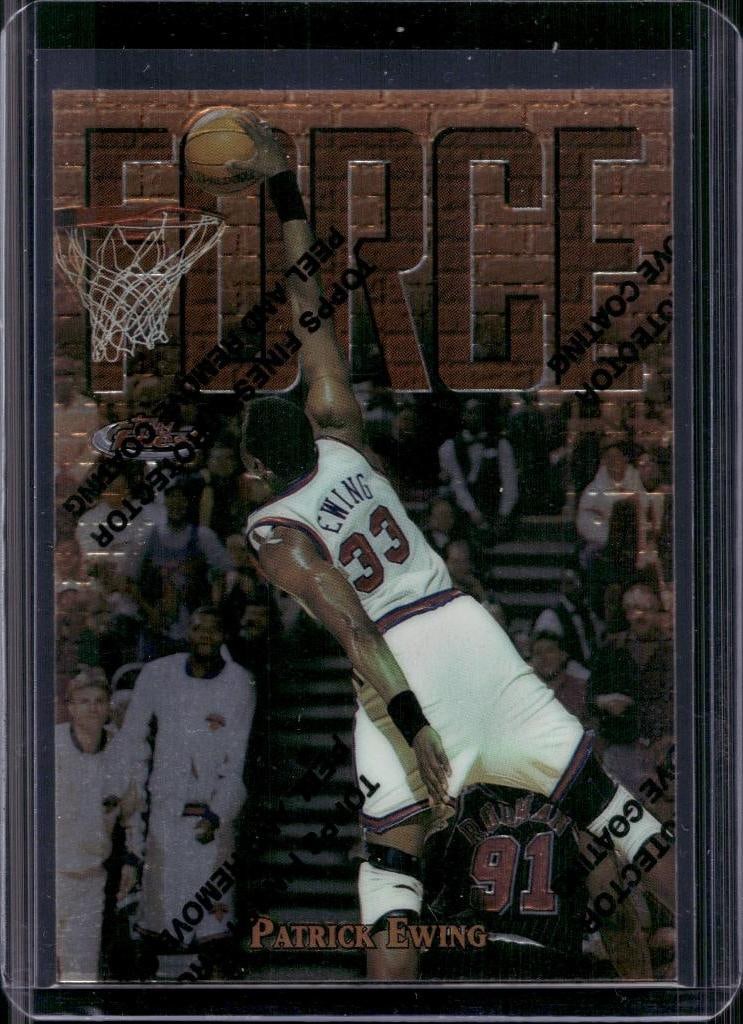 PATRICK EWING 1997-98 FINEST BRONZE FORCE: NEAR MINT OR BETTER CONDITION