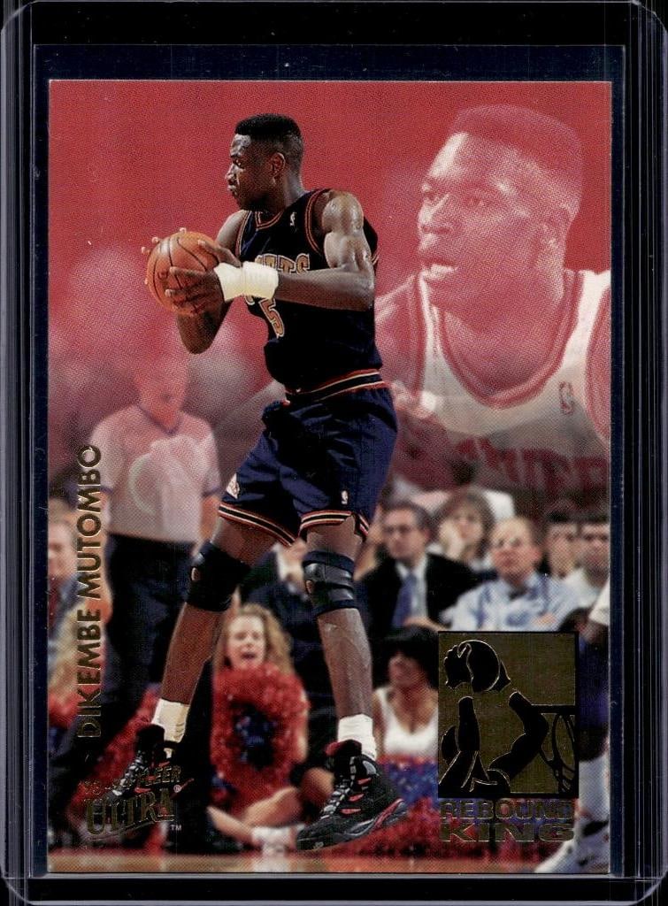 DIKEMBE MUTOMBO 1993-94 FLEER ULTRA REBOUND KINGS INSERT: NEAR MINT OR BETTER CONDITION
