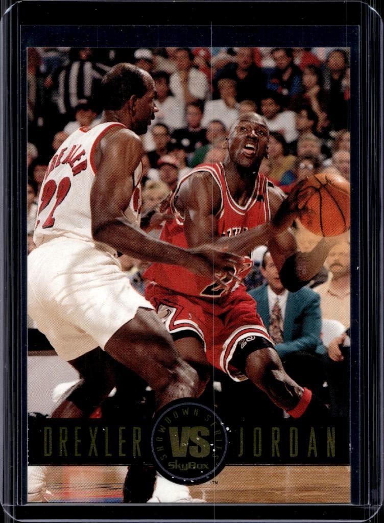 MICHAEL JORDAN CLYDE DREXLER 1993-94 SKYBOX SHOWDOWN INSERT (1 of 1)